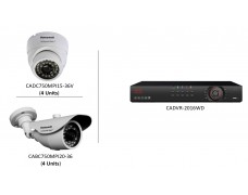 HONEYWELL BLACK CADVR-2016WD DVR C/W 8 CAMERAS BUNDLE